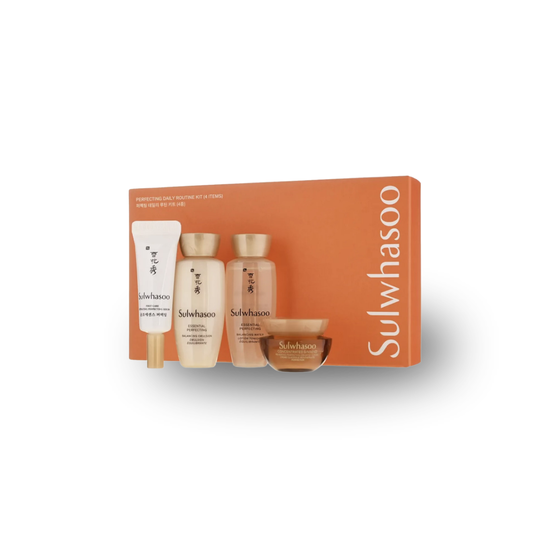 Sulwhasoo Perfecting Daily Routine 4 Set (4ml + 15ml + 15ml + 5ml)
