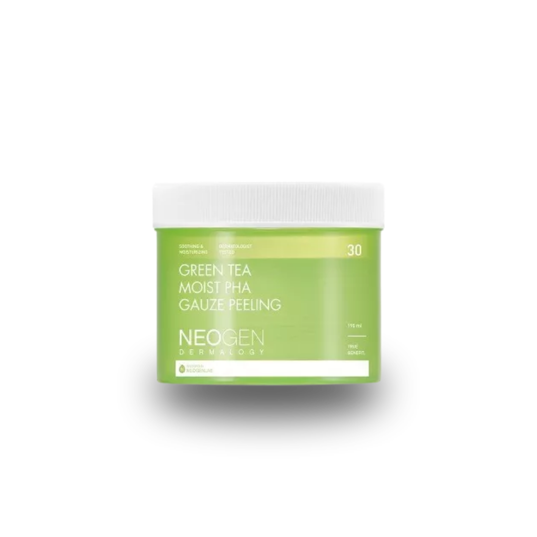 Neogen Dermalogy Green Tea Moist Pha Gauze Peeling (30 Pads)